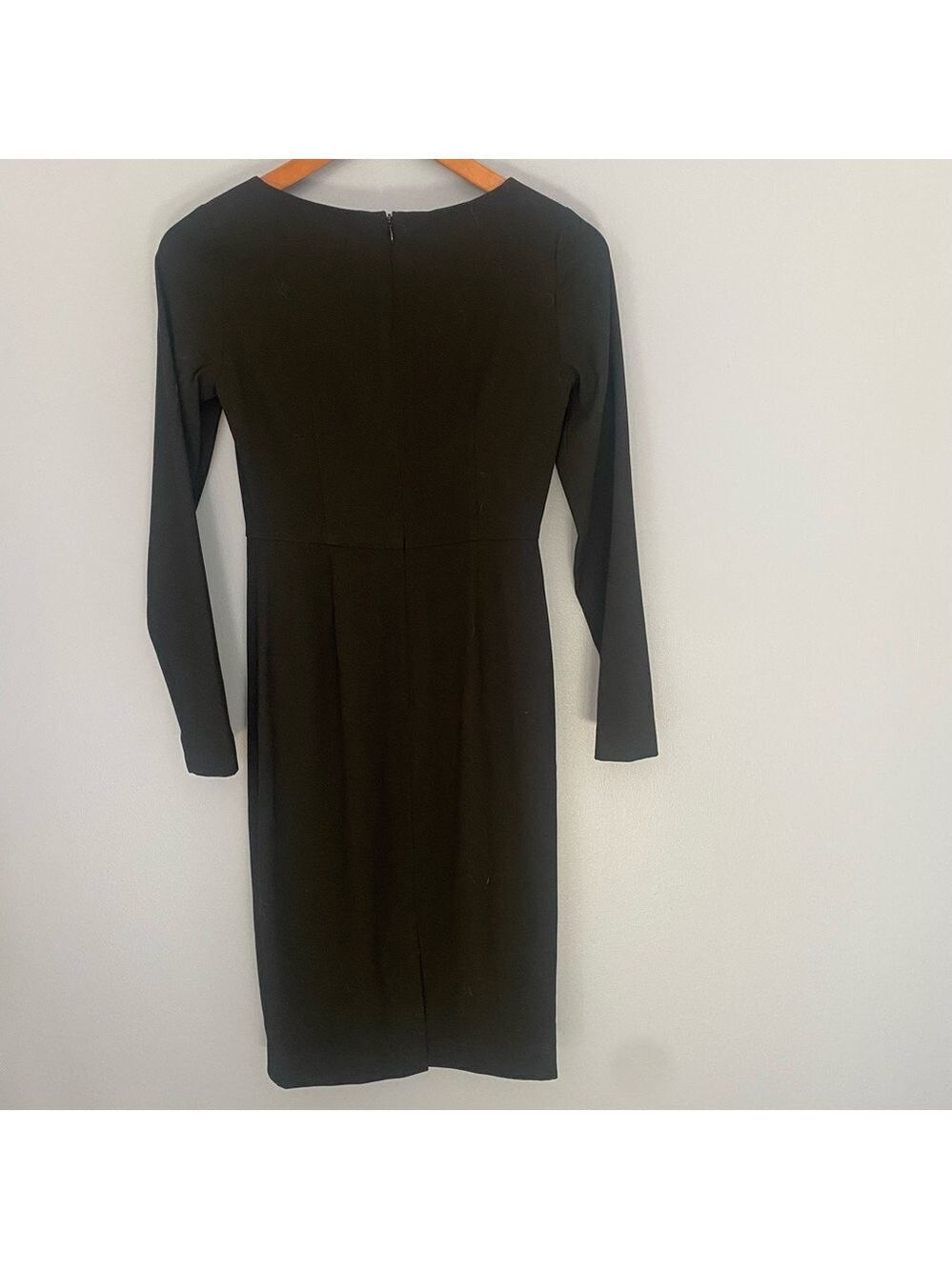Saks Fifth Avenue Black Long-Sleeve Dress – Size 0 - Picture 5 of 6